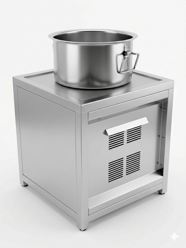 Bulk cooking commercial induction cooktop